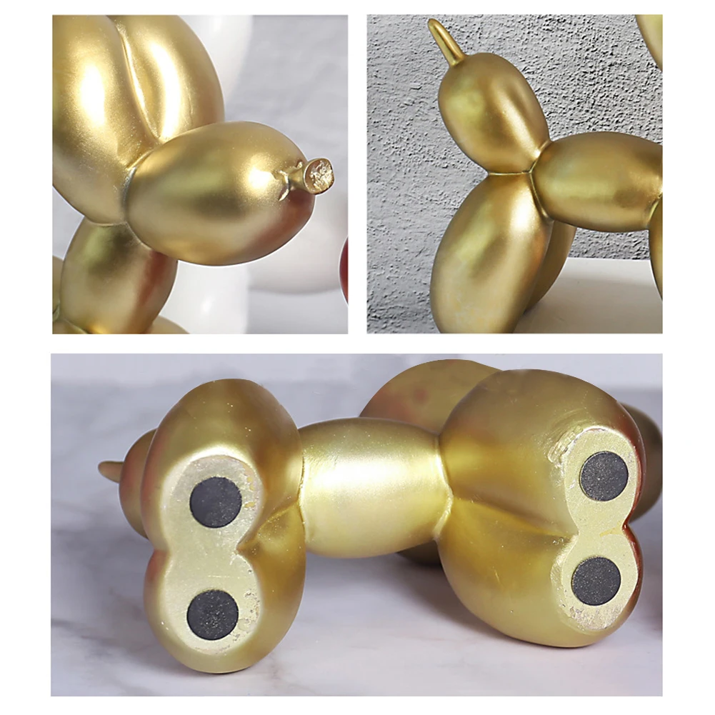 

7 Colors Balloon Dog Sculpture Nordic Modern Desktop Home Decor Resin Animal Figurine Home Living Room Office Decoration