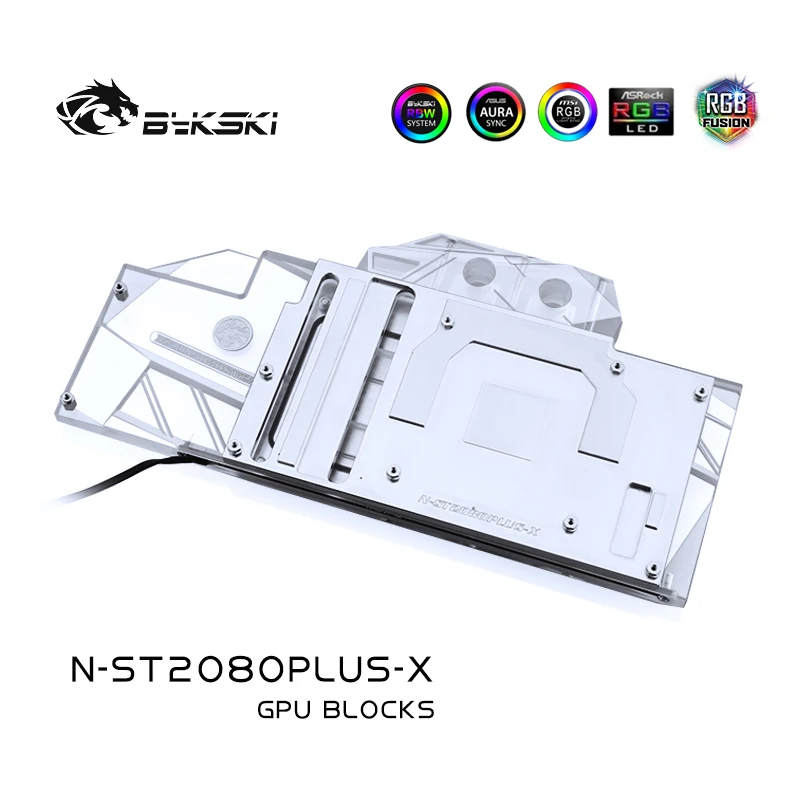 Bykski GPU Water Block Compatible For ZOTAC RTX 2080-8GD6 PLUS OC Cooling RGB/RBW Light VGA Cooler N-ST2080PLUS-X | Компьютеры и офис