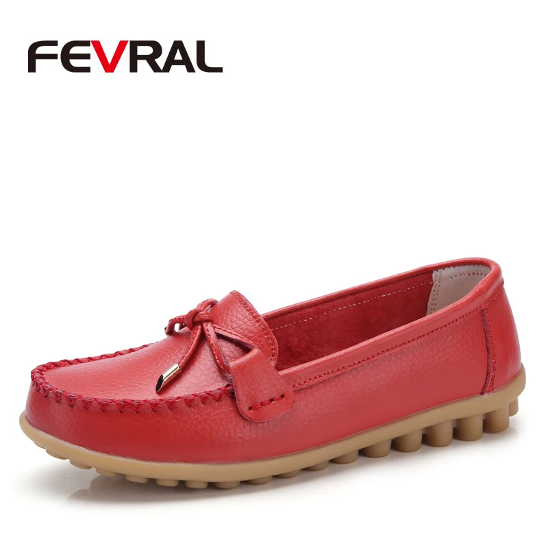 Женские кожаные туфли лоферы с разрезом favral Повседневные слипоны на плоской