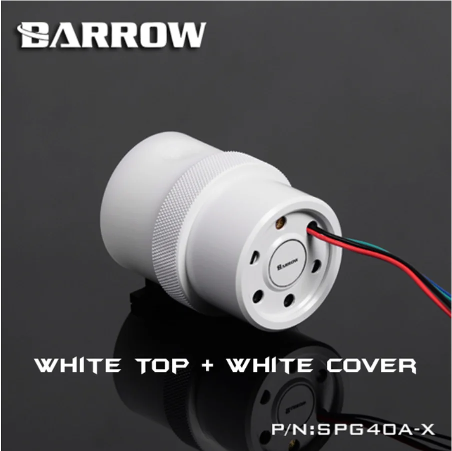 WhiteTop-WhiteCov Курган SPG40A-X, 18 Вт PWM комбинированные насосы, Wite резервуары, насос резервуар комбинация, 90/130/210 мм резервуар компонент - Цвет лезвия: WhiteTop-WhiteCov