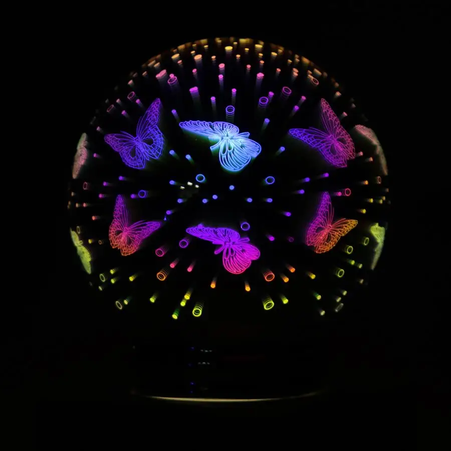 Ночник светодиодный свет 3D Starburst ночник стеклянный настольный светильник