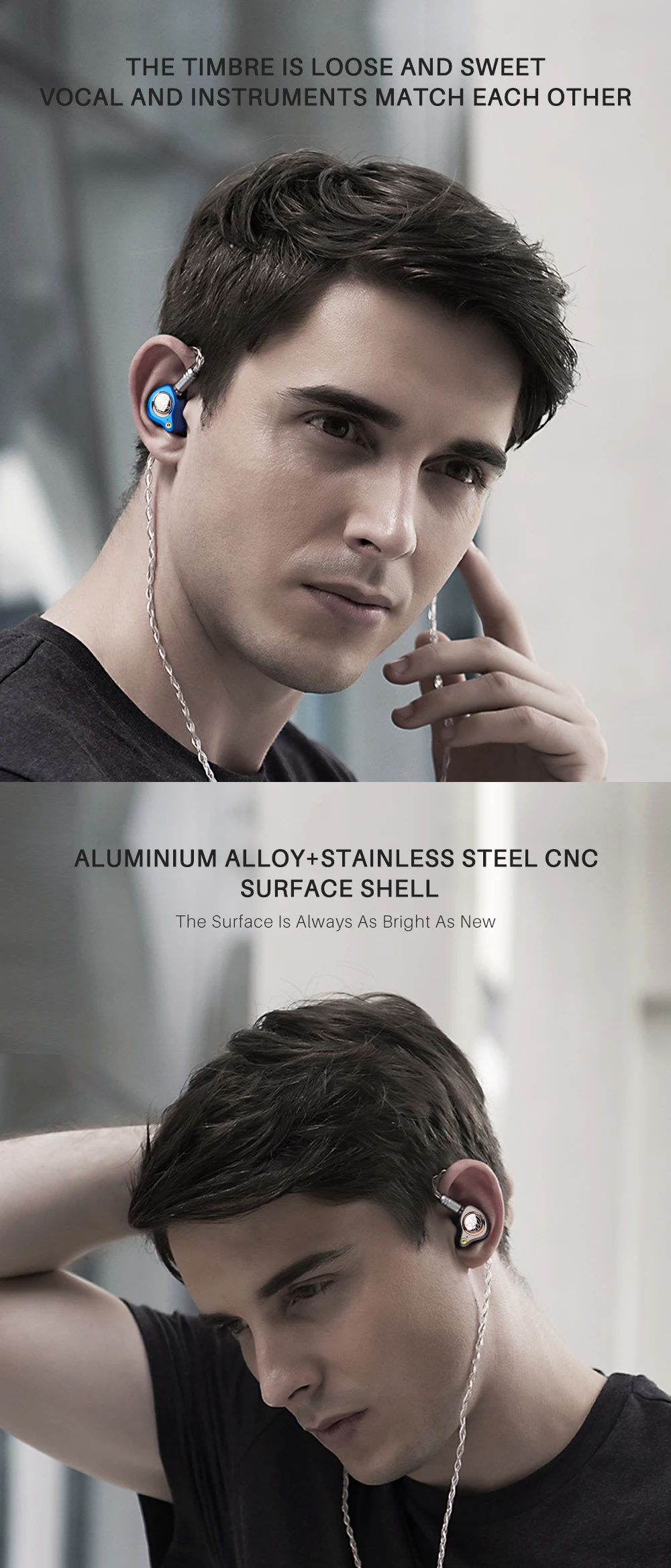 TFZ KING LTD супер бас в ухо наушники DJ Проводные Hi-Fi монитор шумоподавление наушники без микрофона