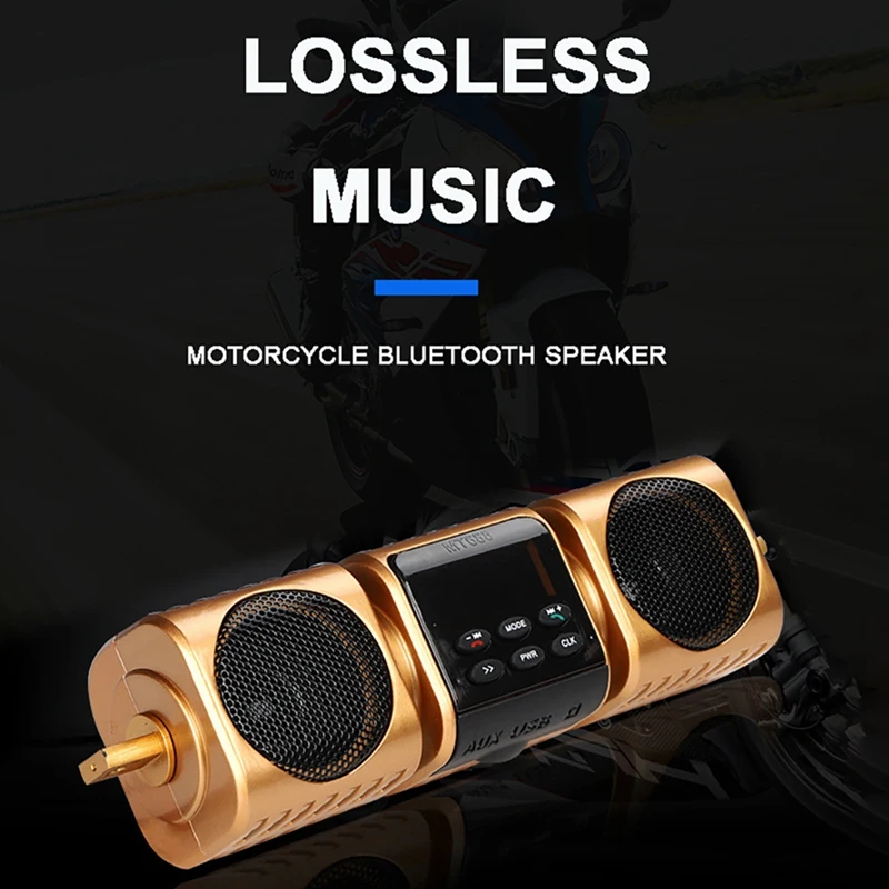 Мотоциклетная стереоколонка аудиосистема Bluetooth усилитель радио USB