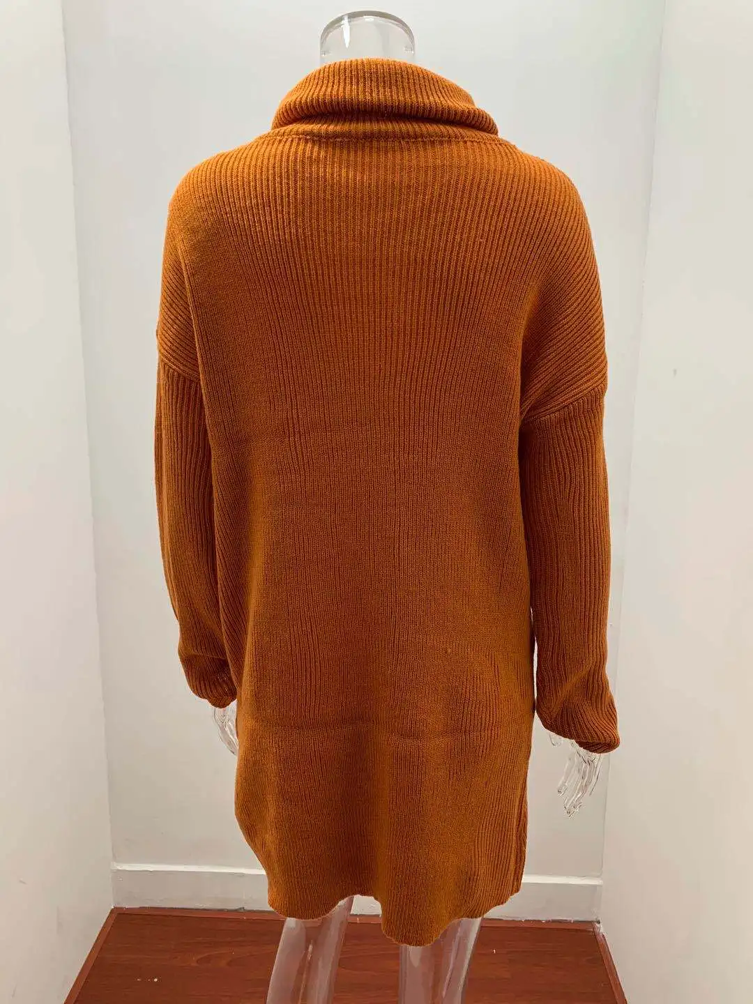 

Plus size 3xl sweater dress col rouler femme Solid long sleeve turtleneck sweater Women knitted pollover 2020 jerseis invierno