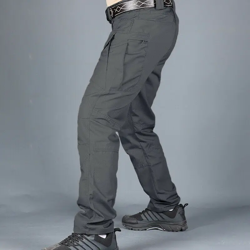 

Newest Men Cargo Pants Trouser Multi Pockets Casual Breathable for Outdoor Camping Hiking