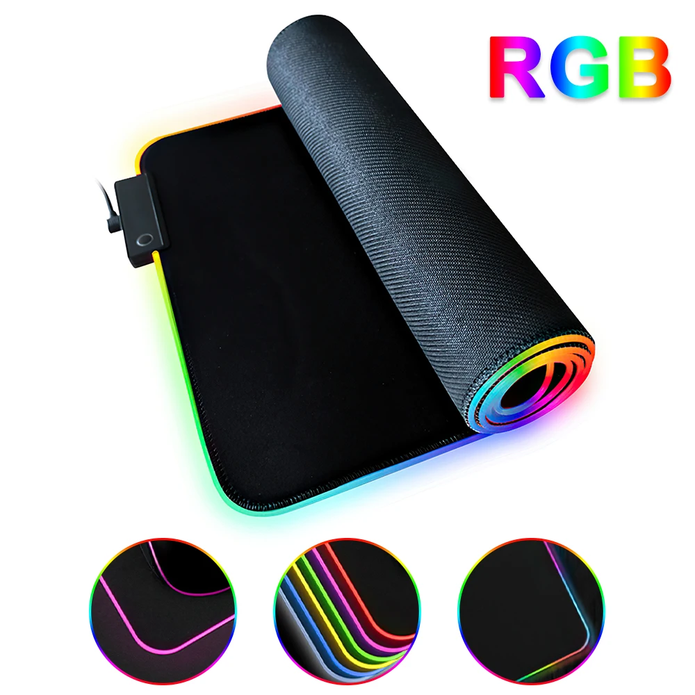 RGB-коврик для мыши со светодиодной подсветкой 80 см | Компьютеры и офис