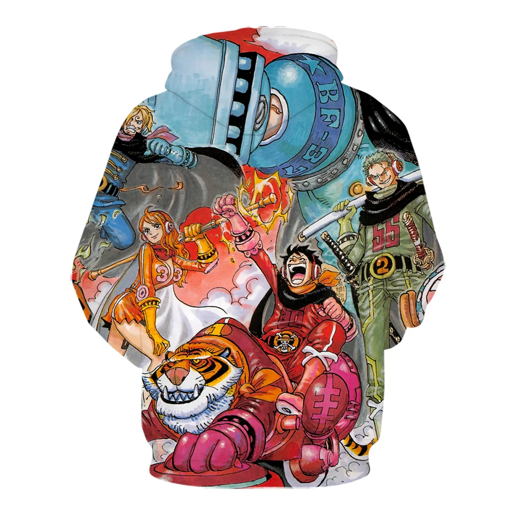 Аниме цельные толстовки пуловер с 3D принтом свитшот обезьянка д Луффи Эйс сабо