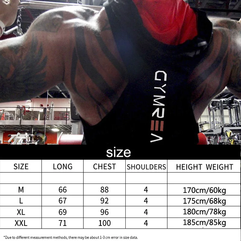 

Summer Leisure Running Vest Men Sleeveless Fitness Muscle Hooded Vest High Quality Stylish Bodybuilding Gym Tank Top New 2020
