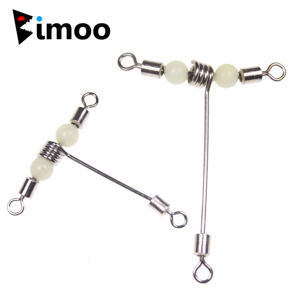 

Bimoo 20pcs Luminous Beads /Swivel / 3-Way T Shape Stainless Wire Arms Fish Rig Branch Balance Fishing Tackle Accessories