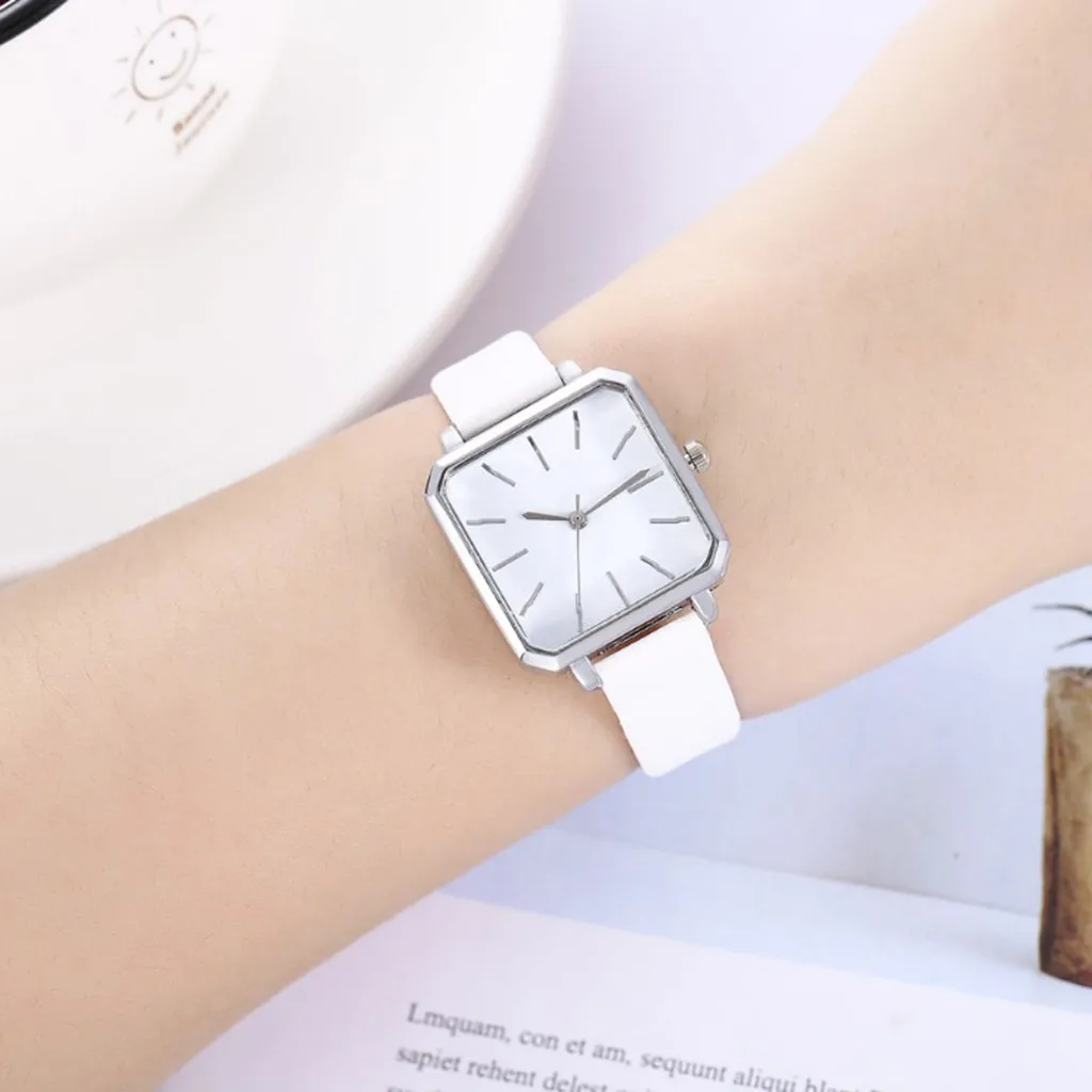 Women's Square Watches Fashion Delicate Small Belt Casual Simple Ladies Quartz Watch часы женские reloj mujer montre /d |