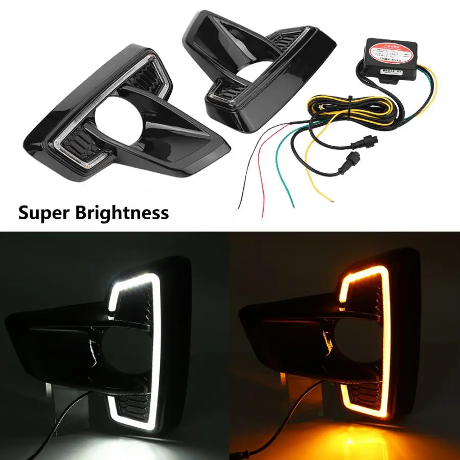 1 пара двойной Цвета Автомобильные фары дневного света светильник сигнала
