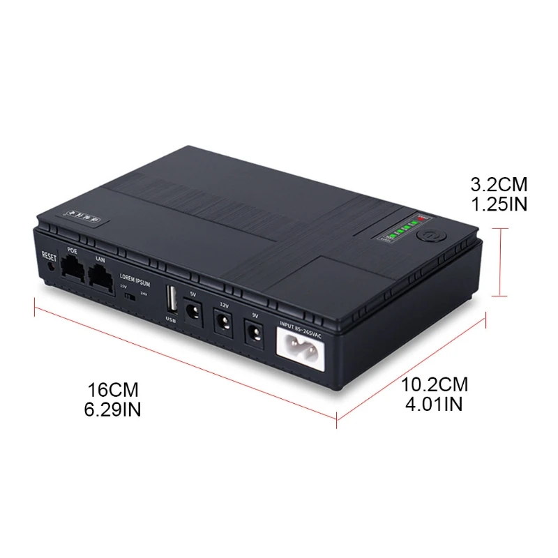 DC 5V—12V Mini UPS Battery Backup Portable Uninterruptible Power Supply for Wifi Router Modem Security Camera | Обустройство дома
