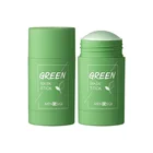 Зеленая маска-палочка с зеленым чаем, маска для контроля жирности баклажанов, очистки акне, однотонная маска, Очищающая маска для мелких черных точек маска суживающая поры TSLM1