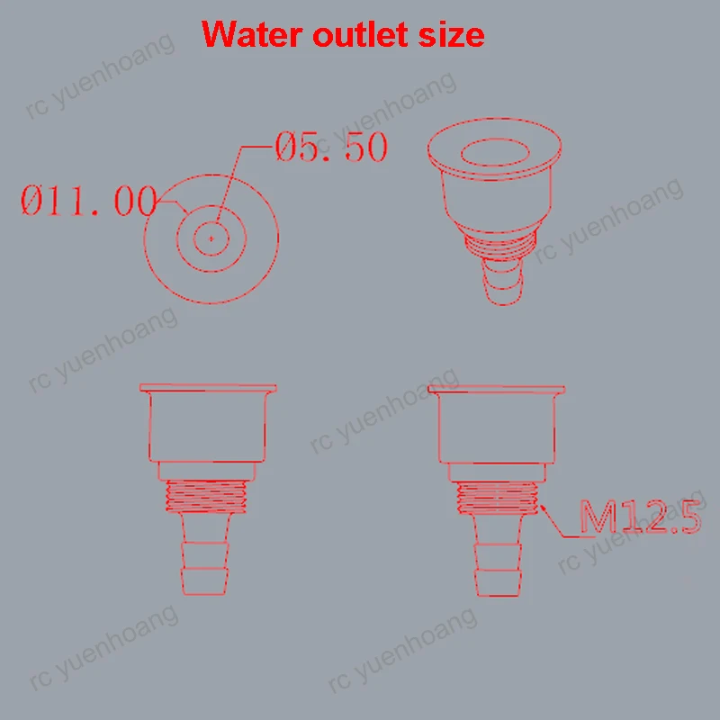 

F16/F22/F30/F35 Medicine Box Water Inlet/Outlet DIY for RC Plant Protection Agriculture UAV Drone Water Tank Accessories
