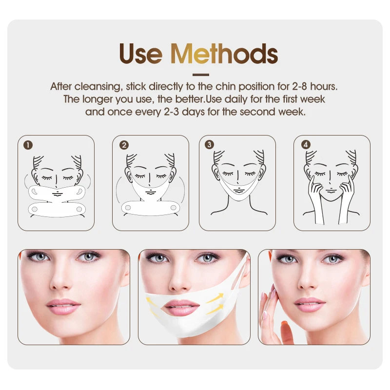 1 шт. лифтинг маски для лица v образная форма тонкий подбородок подтяжка шеи