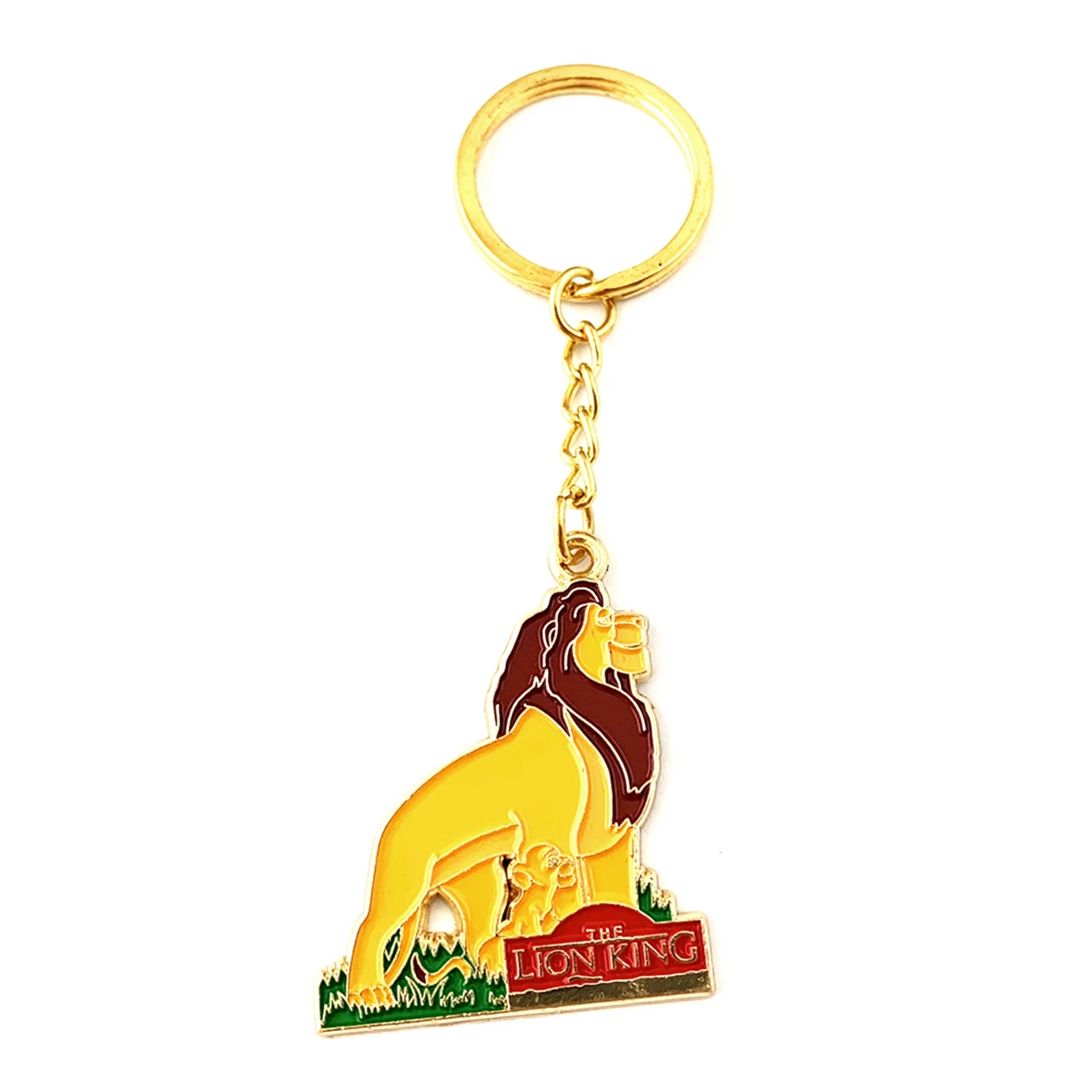 

HBSWUI Lion Mufasa Keychain Classic TV Movie Cartoon Anime Show High Quality Metal Jewelry Cosplay Gifts for Woman Girl Men
