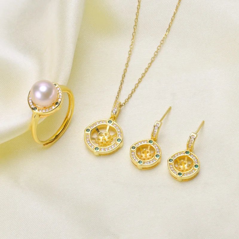 2 цвета подвеска серьги кольцо комплект крепления выводов настройки ювелирных