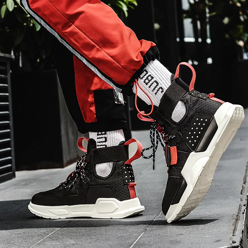 

Men Basketball Shoes 2021 Light Flats Lovers Shoes Casual High Top Man Sneakers Lace Up Air Mesh Tennis Fashion Comfort Sports