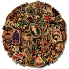 Наклейка в стиле ретро со старыми татуировками для холодильника, скейтборда, тележки, чехла, наклейки для рюкзака, стола, водостойкая наклейка с граффити