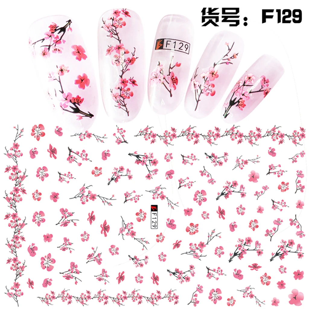 

MagiDeal 12pcs Flower 3D Nail Art Stickers Decals Manicure Decoration Charms