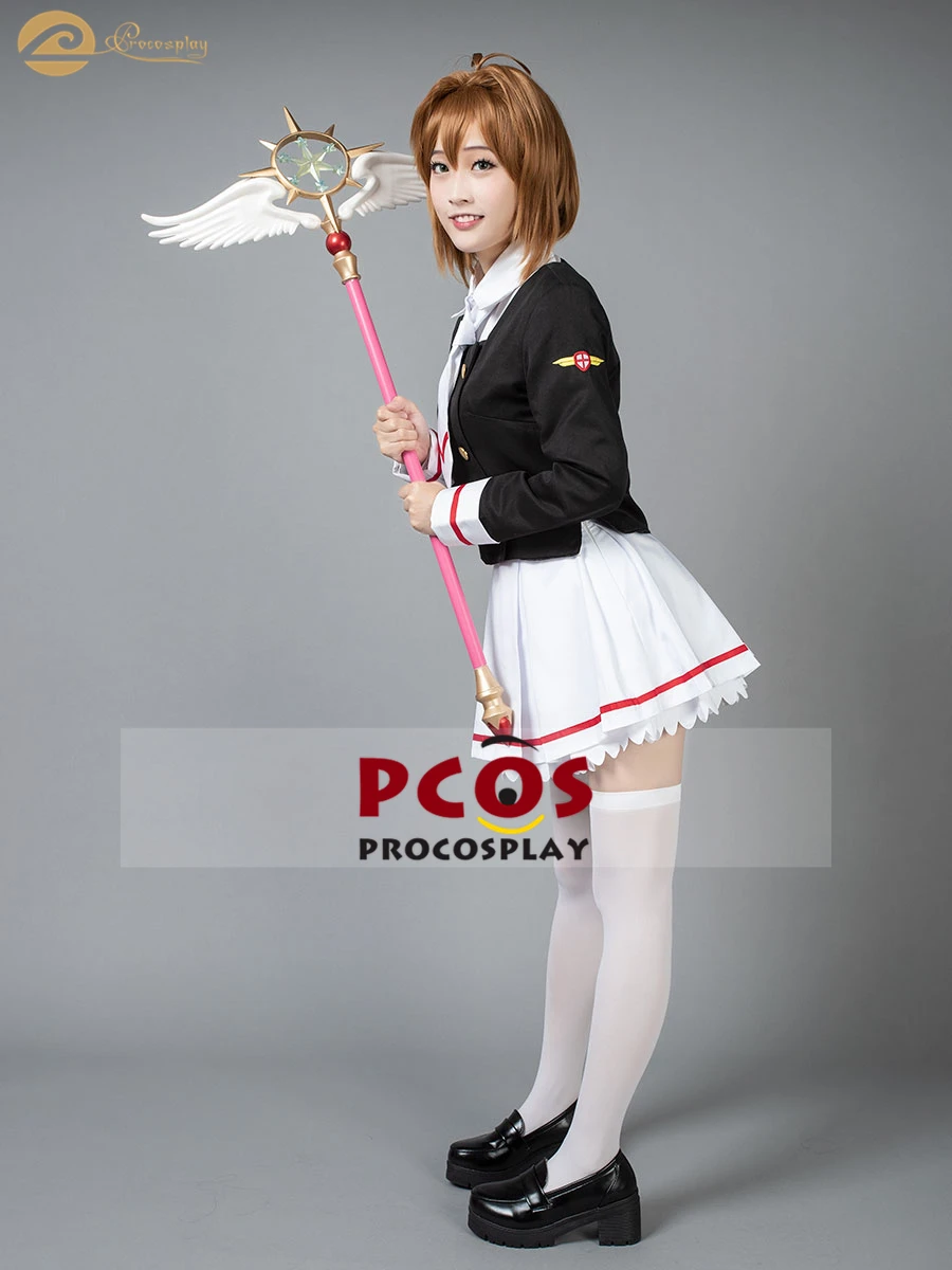 Pro косплей в наличии Cardcaptor Sakura Clear Card Kinomoto униформа костюм для женщин mp003941 |