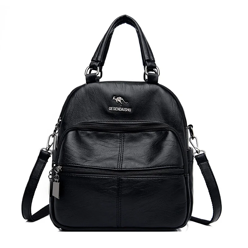 

Messenger Handbags Retro Women shoulder bags Tote travel shopper PU Leather Casual Solid crossbody bags for women