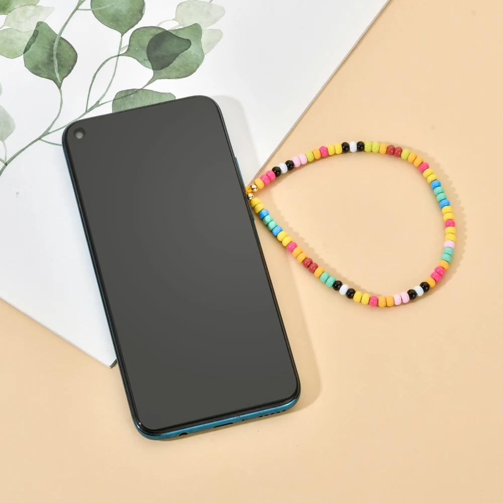 ZMZY Новый мобильный телефонный ремешок-петля Цветной оберег веревки DIY чехол для сотового телефона, висячий шнур для женщин Летняя бижутерия.