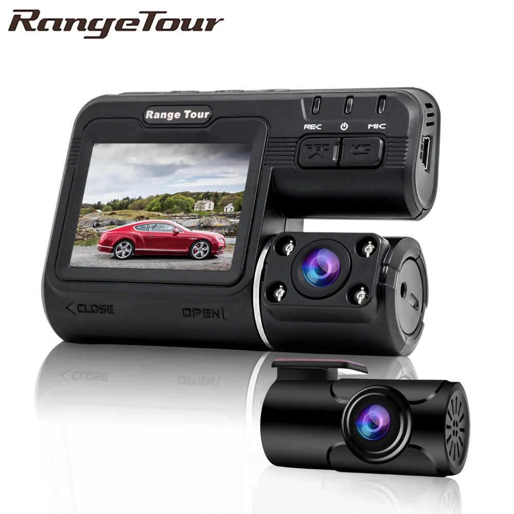 Двойная камера DVR i1000 Full HD 1080P видеорегистратор с двумя объективами 2 камерами