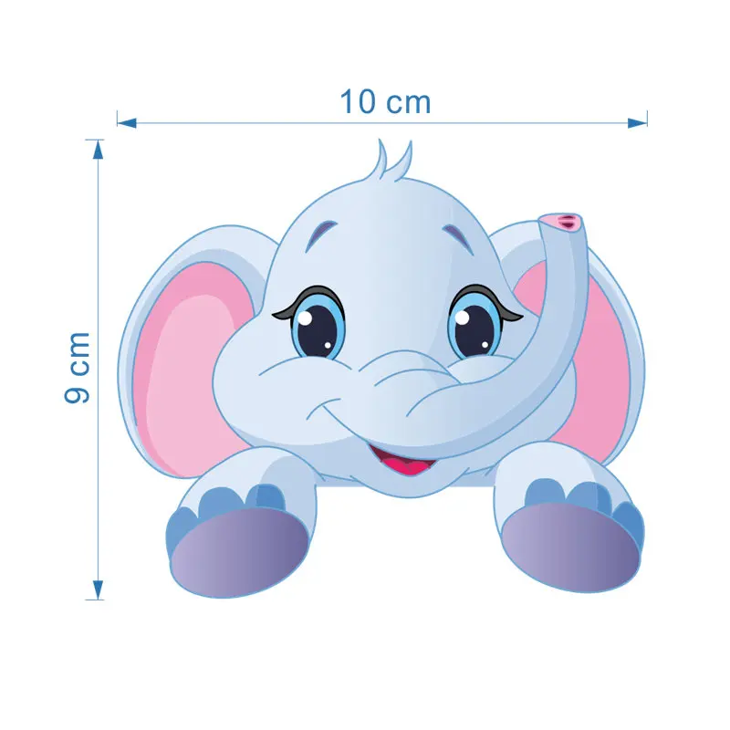 

Lovely Animals Switch Stickers For Home Decoration 3d Cartoon Elephant Giraffe Cat Panda Safari Wall Mural Art Diy Kids Decals