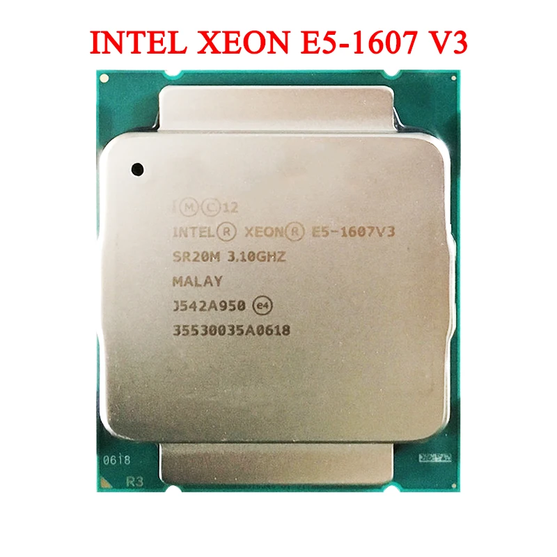 

Intel Xeon E5-1607V3 CPU SR20M 3.10GHz 4-Cores 10M LGA2011-3 E5-1607 V3 Processor PC DIY Suitable for X99 Series Mainboard