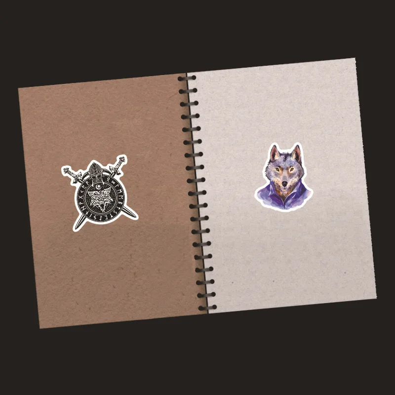 50 шт./упак. Wolf тотемные наклейки водонепроницаемый для скейтборда мотоцикла