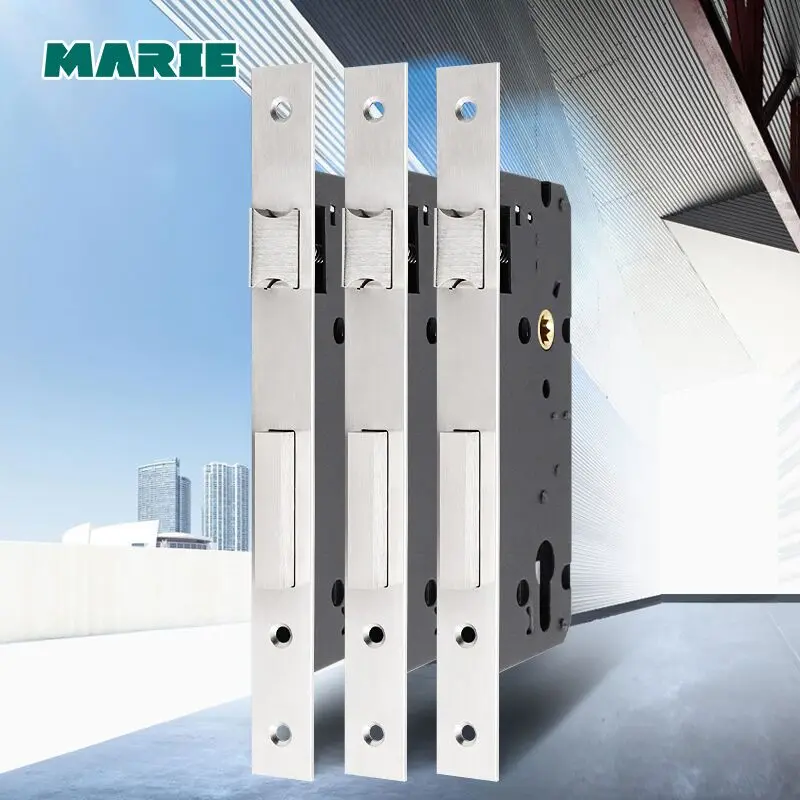 ML004 узкий замок врезные замки бесшумный дверной из нержавеющей стали #304 сплава