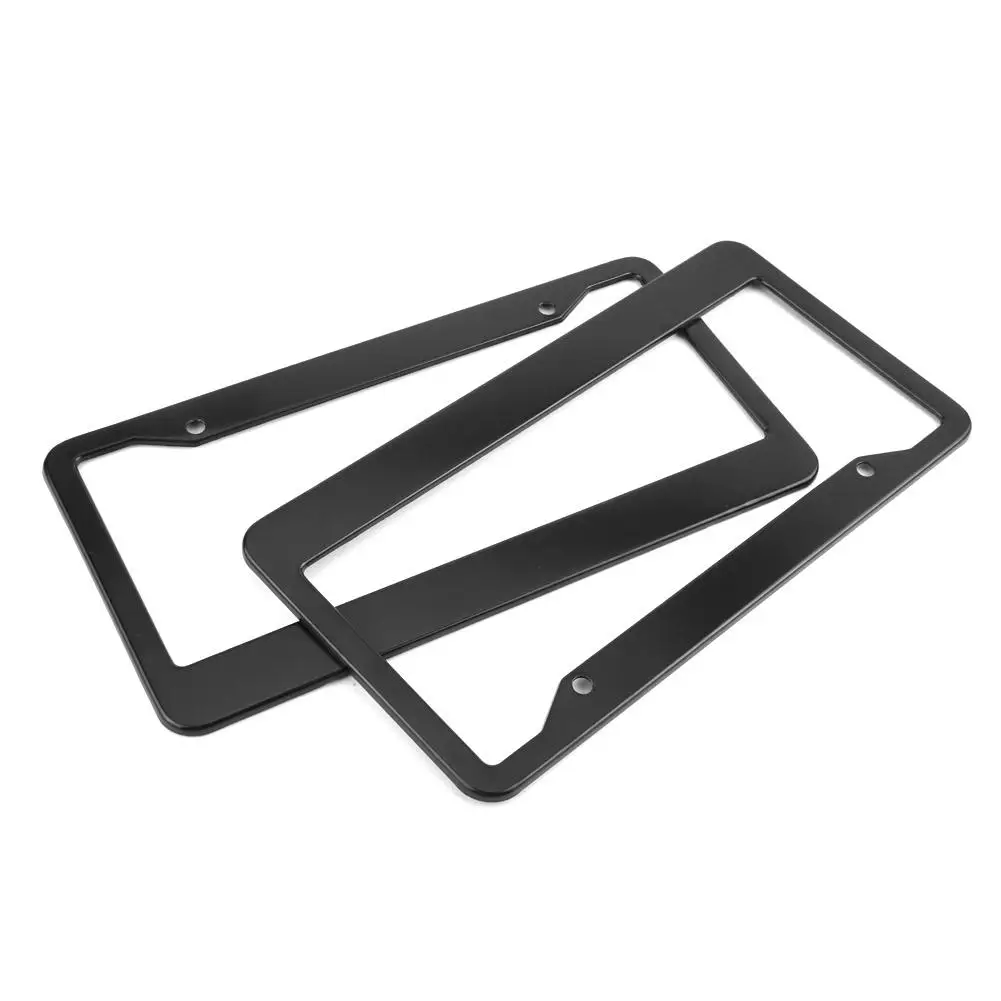 2 шт. Универсальный Нержавеющая сталь Автомобильный номерной знак рамка крышка