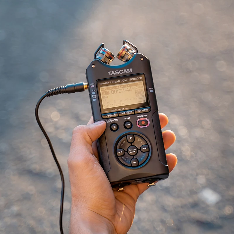 Tascam DR 40X Улучшенный ручной цифровой диктофон 40 профессиональный линейный