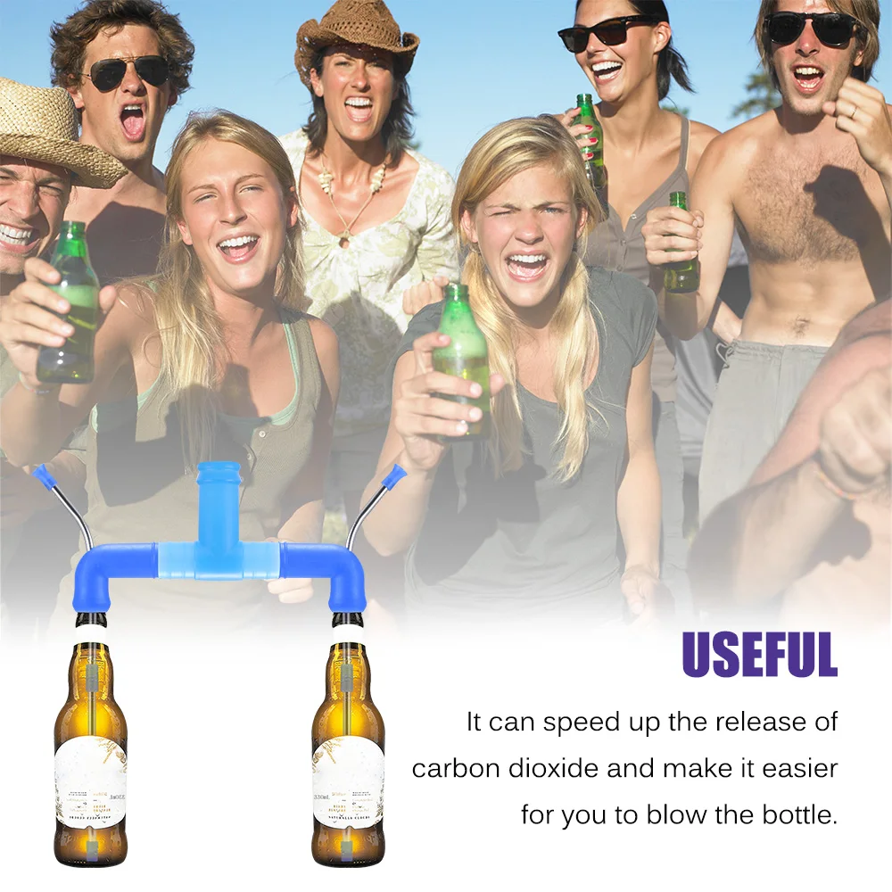 Двойной шатун для пивных бутылок поилка воронка аксессуары пива|Другие