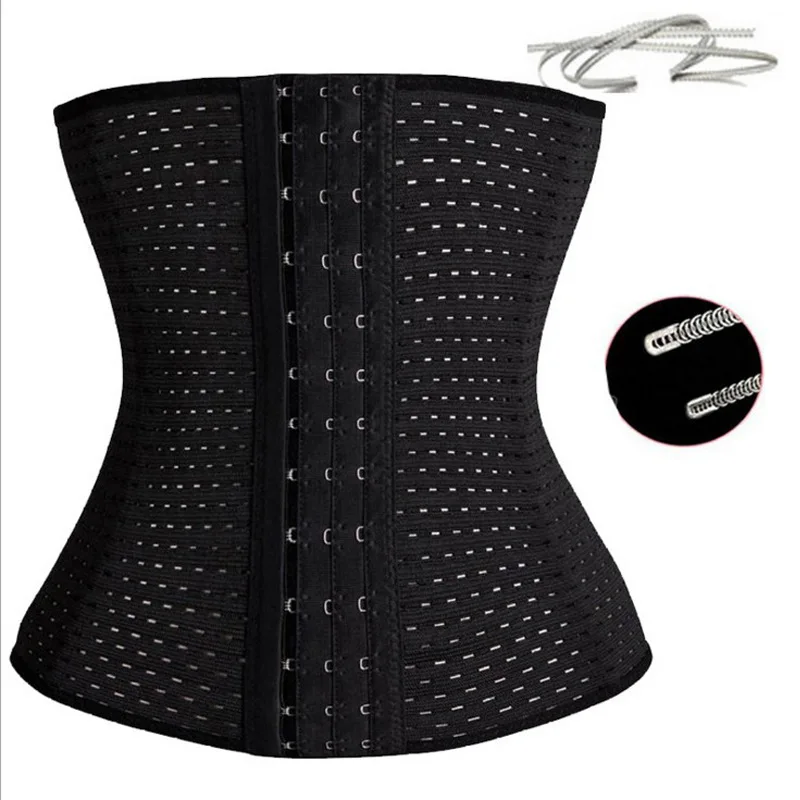COLORIENTED Women Waist Cinchers Ladies Corset Shaper Band  Body Building Front Buckle Three Breasted Dropship Support