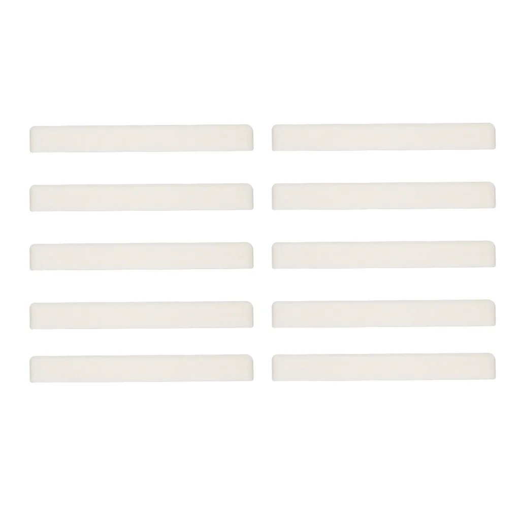 

Ukulele Beige Saddle For Uke 4-String Guitar Accessories Replacement Set Of 10