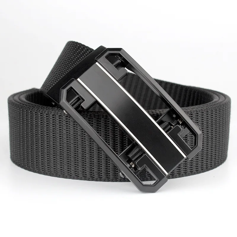 

Мужской холщовый ремень с пряжкой-иглой для джинсов