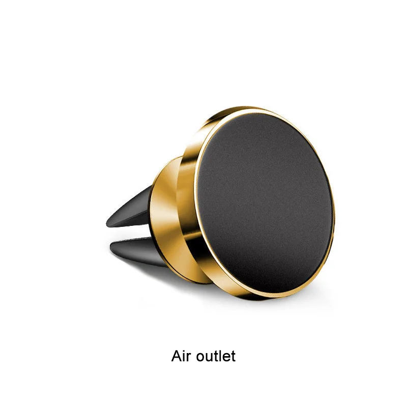 gold air outlet Universal Car Phone Holder 360 Degree Magnetic Air Vent Mount Mobile Smartphone Stand Magnet Support Cell Cellphone in Car GPS - Цвет: gold air outlet