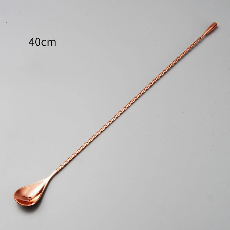 Высококачественная нержавеющая сталь ложка для смешивания коктейлей спираль