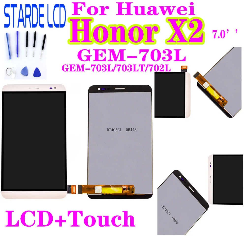 Оригинальный Для Huawei Honor X2 MediaPad GEM 703L 702L ЖК дисплей + дигитайзер сенсорного экрана