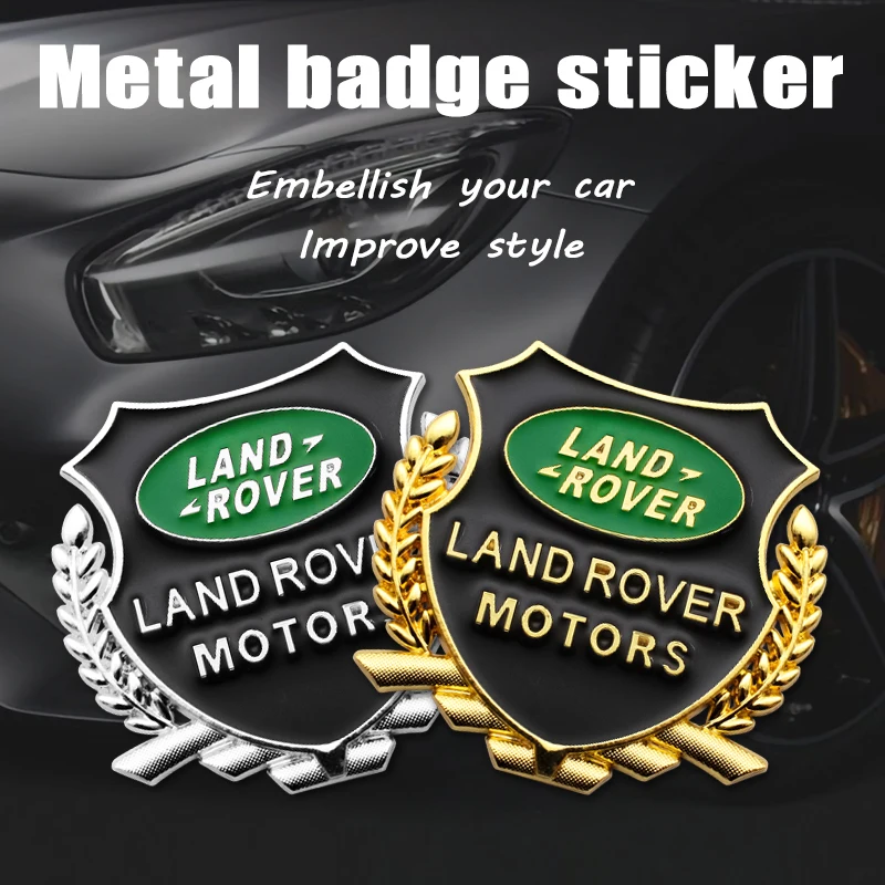 

2/4PCS 3D Metal Car Stickers Emblem Decals for Land Rover Defender 110 Discovery 4 Tuning Range Evoque Freelander 2 Accessories