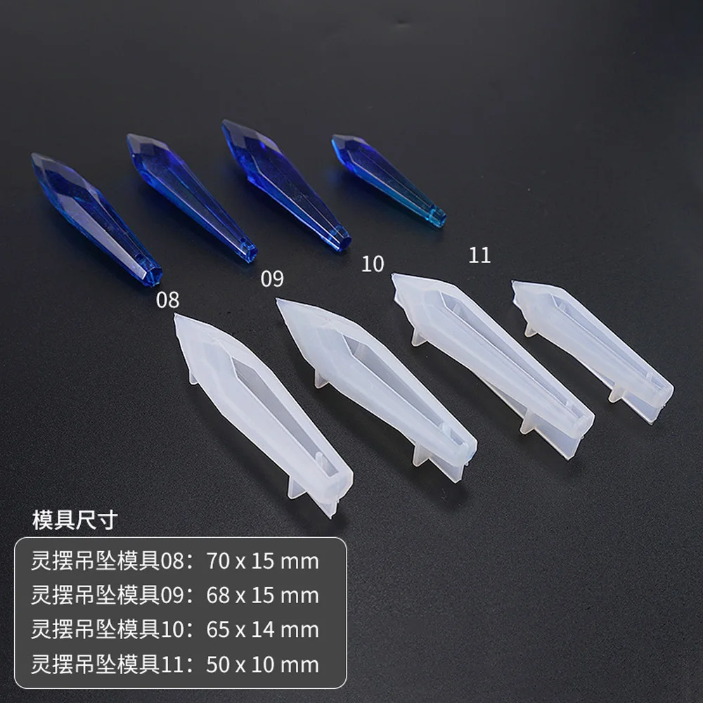 DIY Подвеска-Маятник из хрусталя Прозрачная силиконовая форма высушенные цветы