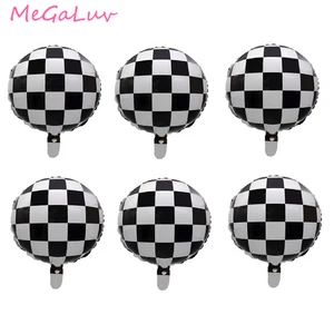 Круглые баллоны автомобильные воздушные шары из фольги с гелием, 18 дюймов, украшения для тематических вечеринок, 6 шт.