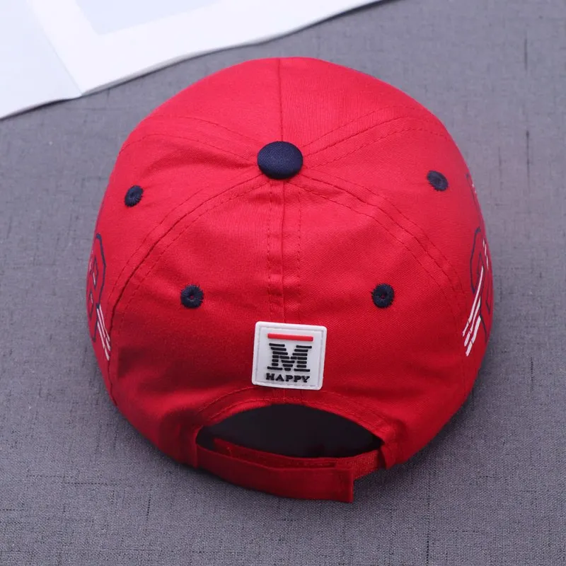 

Kids Boys Adjustable Ball Hat Baby Girl Cute Baseball Cap Breathable letter Embroidery Visors Hats