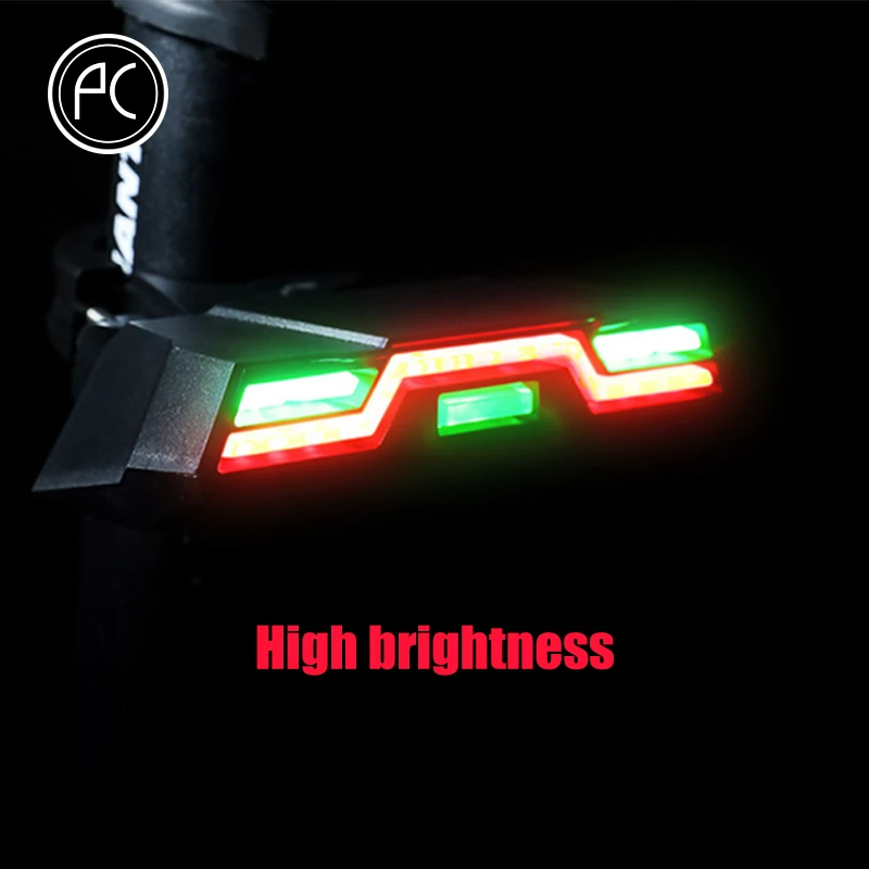 Задние фонари для велосипеда pвелоспорт зарядка через USB фонарь горного