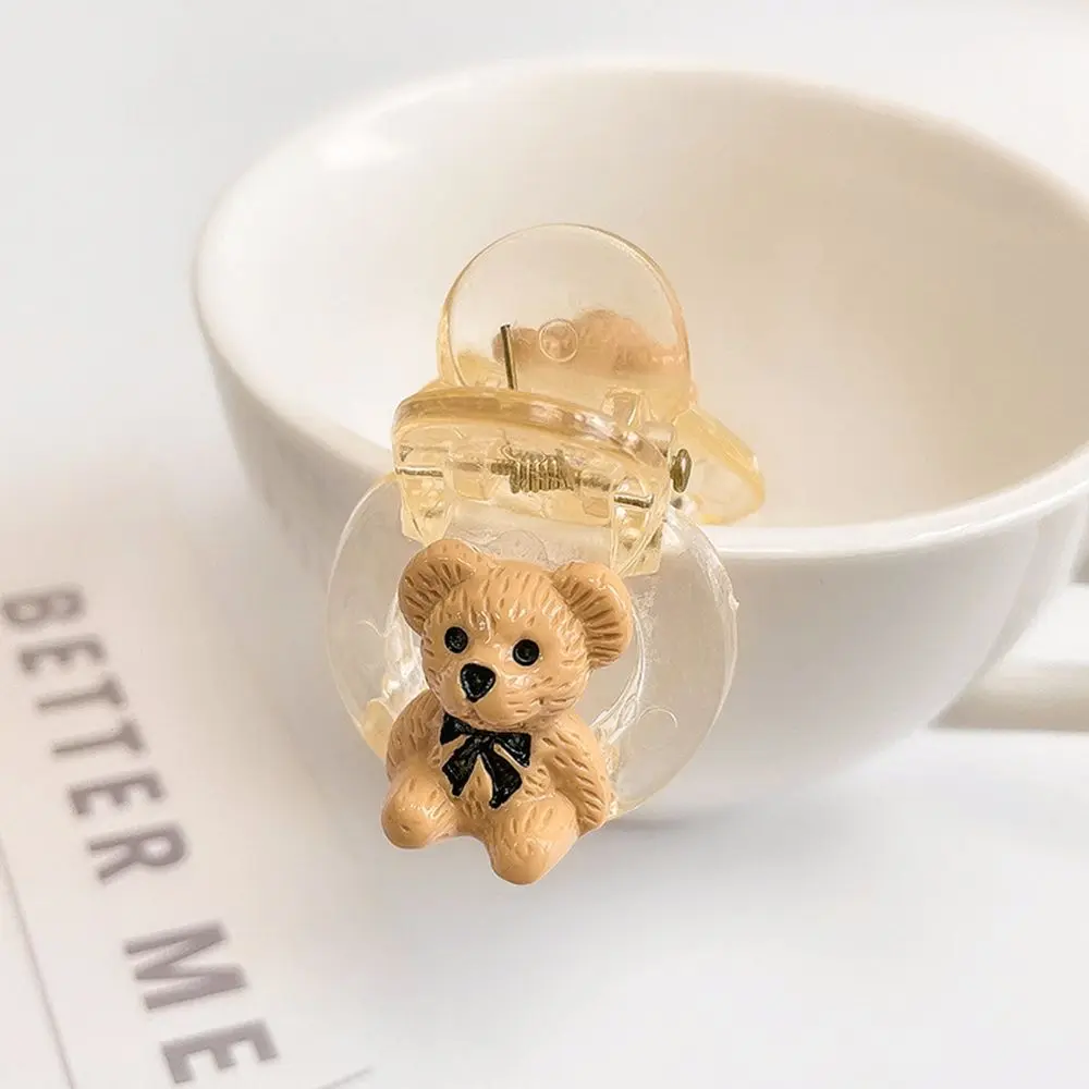

Resin Cartoon Bear Hair Clips Transparent Hair Claws Women Girl Daily Barrette Jewelry Hair Accessories