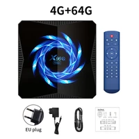 x96q max smart tv box replacement for android 10 allwinner h616 4k quad core cpu wireless tv set top box with remote controller