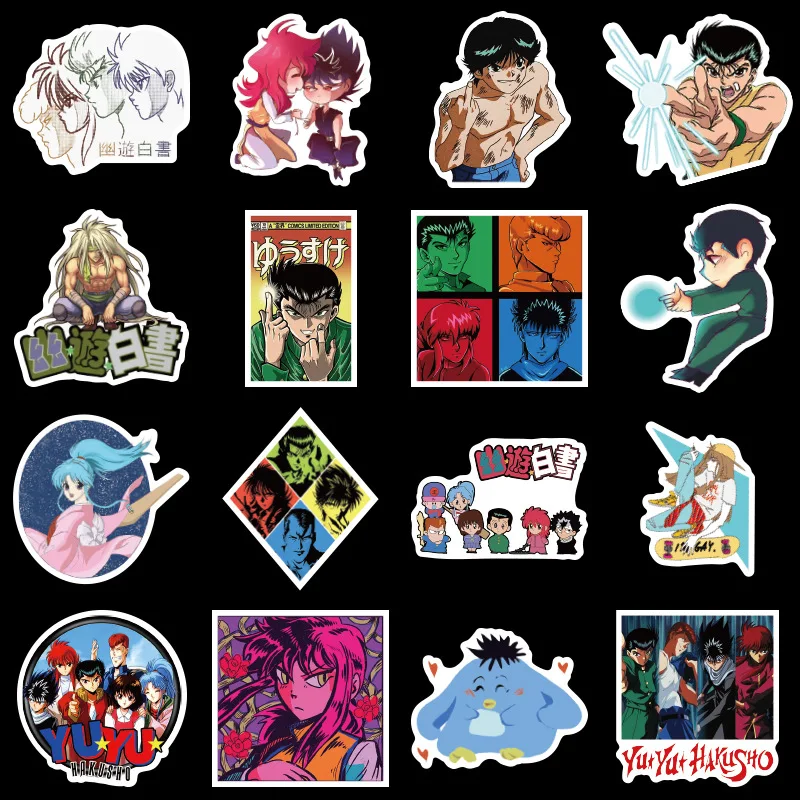 50 шт./компл. японское аниме YuYu Hakusho Urameshi Yuusuke Yukina японские граффити DIY наклейки для