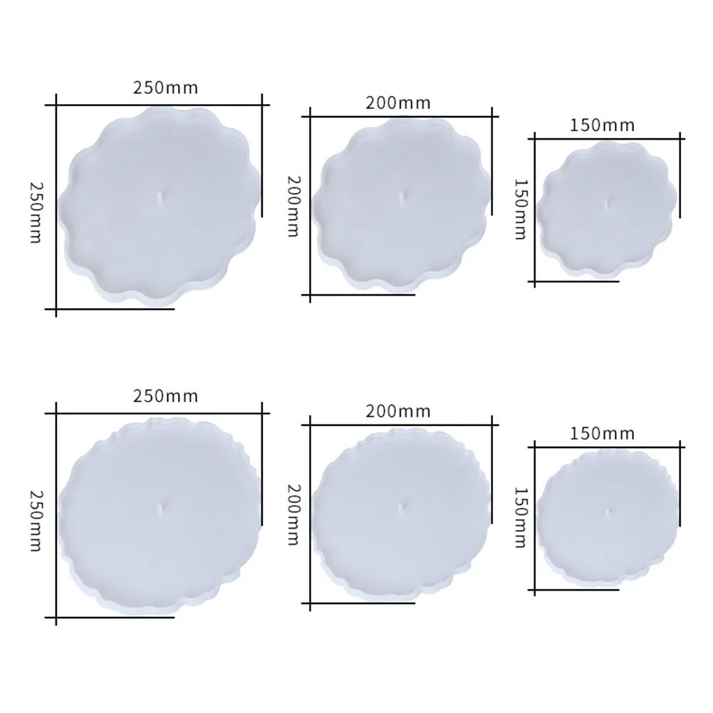 

DIY 3 Layer Silicone Flower Wave Fruit Tea Tray Holder Ornament Craft Decor Mold Home Decoration Household Accessories